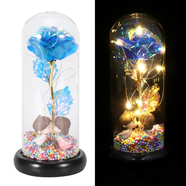 Innovativ romantisk roselampe dekor LED blomsterlys gave til