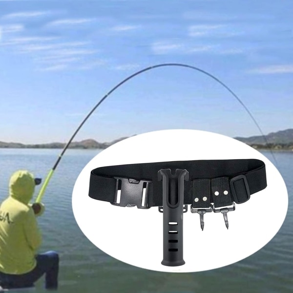 Fiske Spöhållare för Fiskebälte, Bärbar Stånginsats, A,ZQKLA