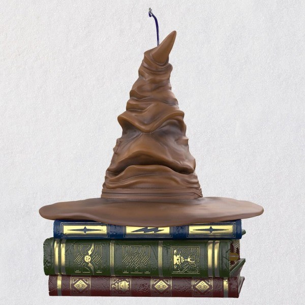 Juletrærpynt Harry Potter lyd-sorteringshatt harpiks