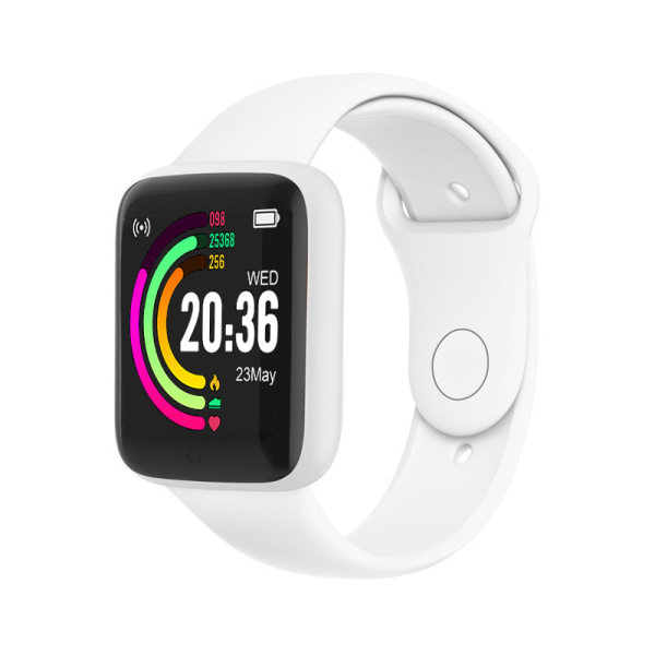Y68 Smart Armbånd Farveskærm Puls Blodtryk Bluetooth Skridttæller Sportsarmbånd Ny D20 Smart Armbånd (1 stk. Farve Tilfældig)