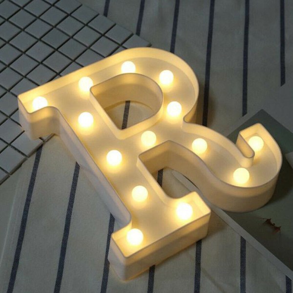(R) LED Alphabet Letter Lights Large Light Up Plast