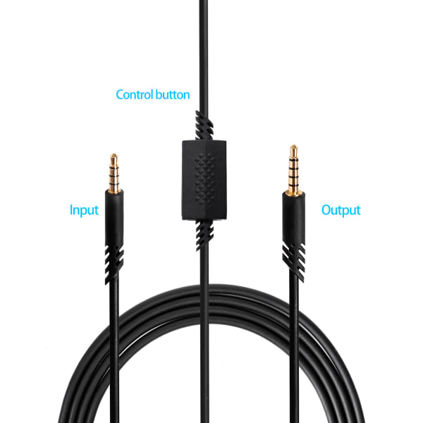 Aux-kabel högtalarkabel 3,5 mm jack ljudkabel för Astro A10 A40 A50 G233 Gaming