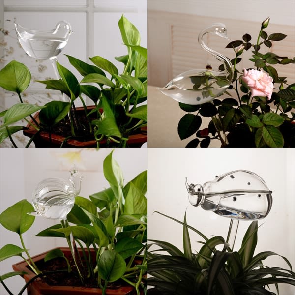 Automatisk självbevattningsanordning Glasprinkler Trädgårdsblomma C Swan one size Swan one size