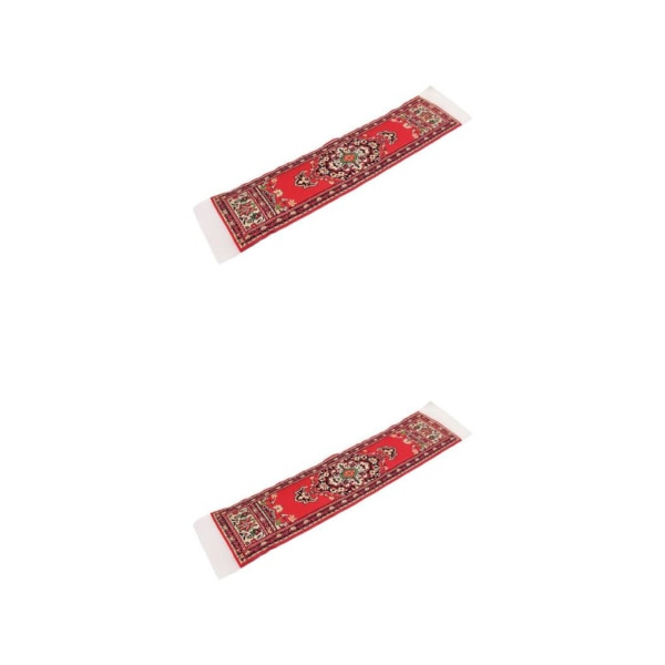 1/2 Miniatyr Golvmatta Matta för 12:e Möbeldekor 2-pack