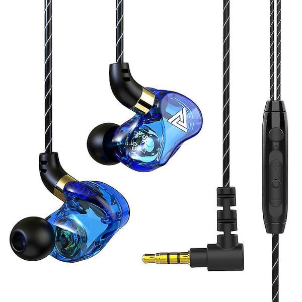 3,5 mm kablede hodetelefoner In-ear ørepropper Super Bass Musikkhodetelefoner Sportsheadset med mikrofon