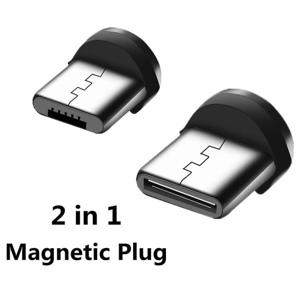 360 graders rotation Typ C Micro USB magnetisk laddningskontakt