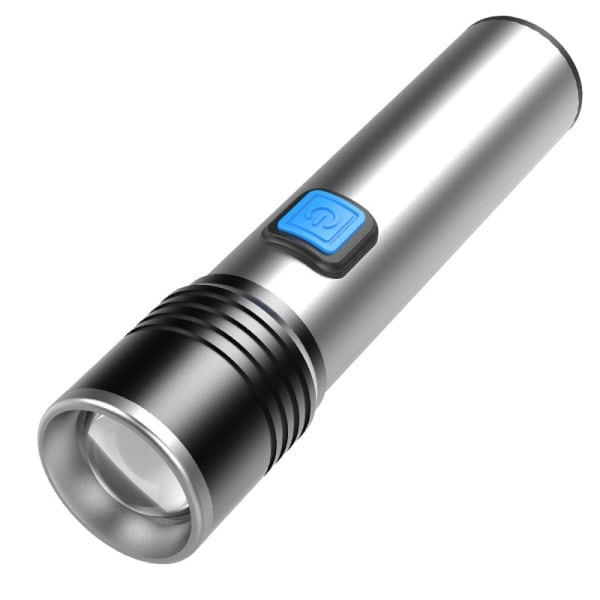 Multifunktionell USB LED-ficklampa, vattentät