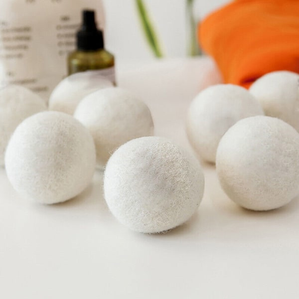 Gjenbrukbar ull tørketrommel ball hjem naturlig vask Pactical Clean 6 ST 7CM