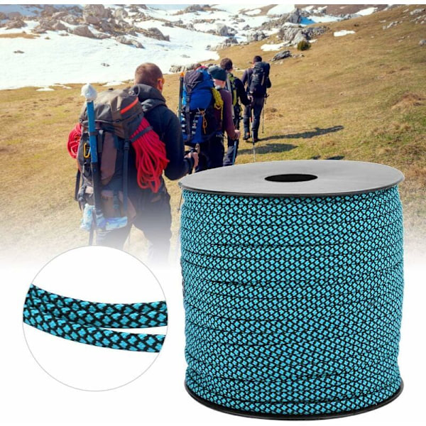 Paracord Campingrep, 7-kärnig Tjock Paracord Räddningsrep för Att Fästa Tält, 50m 4mm Campingrep