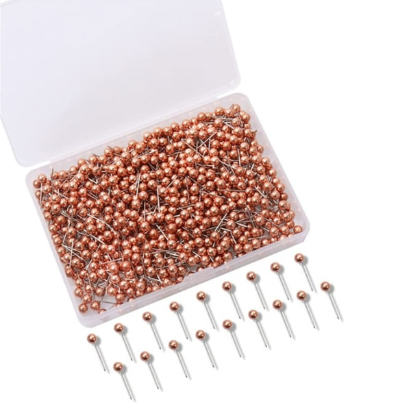 480/500 kpl Pallomaisen Muotoisia Push-nauloja Metalliset Naula-mapit Korkkitaululle Metalliset Ommelnaulat Kankaalle Ompele Rose Gold