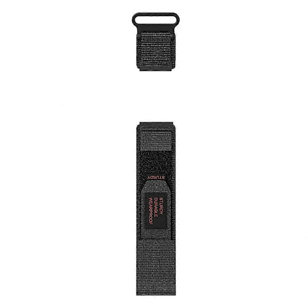 24mm Nylon Klockarmband för Suunto 9/ 7/ Spartan Sport Wrist HR Baro Loop Fäste Black