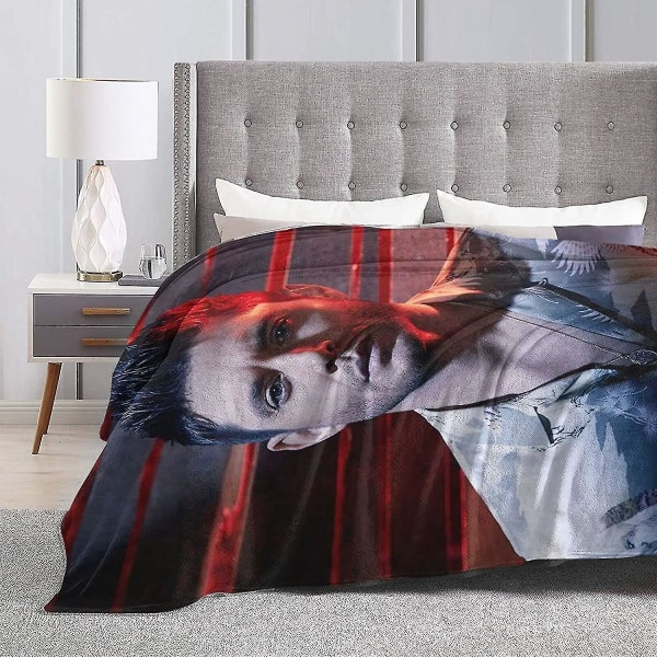 Jensen Ackles Filt Lamm Filt 3d Print Plysch Filt Sängkläder Dekor Filt Till Vardagsrum Sovrum Sovrum Inredning -s159 50x40in 125x100cm