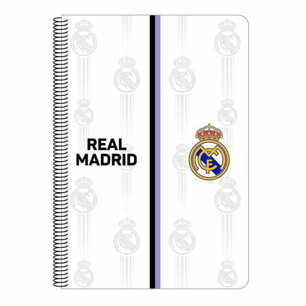 Anteckningsbok Real Madrid C,F, Svart Vit A4
