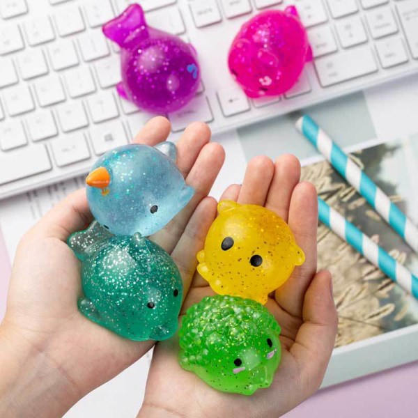 Søde klemmelegetøj bløde gummi kompression legetøj Animal Stress Reliever 1
