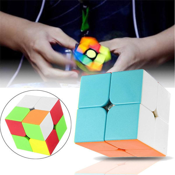 Uskomaton Kuutio 2x2 Magic Cube Stressiä Vähentävä Aikuisten Ja Lasten Päätelmäpeli Elävä Väri Neliö Magic Cube Puzzle