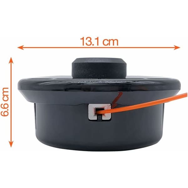 M10x1.25 Trimmerhode med dobbel snor, spolehode med nylonsnor for bensindrevet gresstrimmer