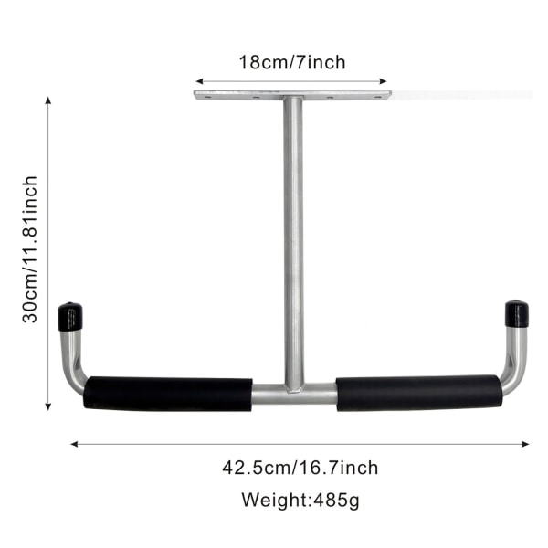 Garagetakförvaringskrok i stål, tungt lagringsställ för att hänga trä, cyklar, verktyg, trä, snowboard, fiskespön, robust förvaringssystem Silver