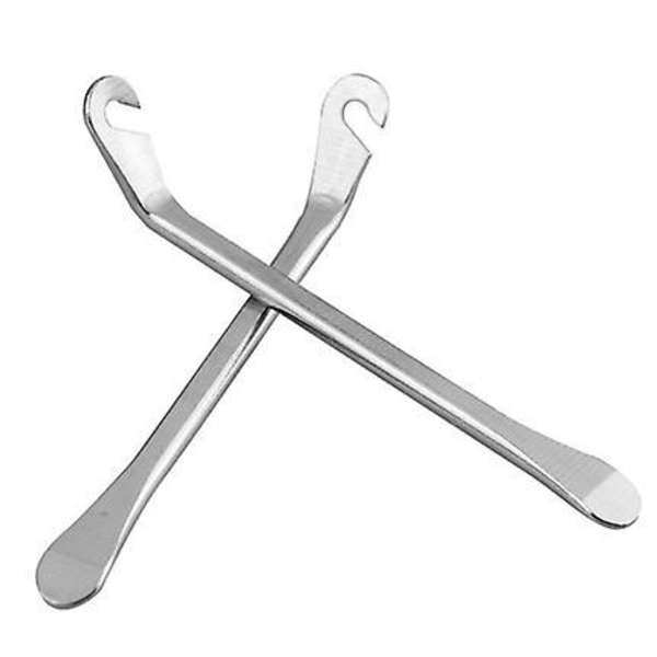 Däckjärnskedar Däckväxlingsverktygssats med 2 Däckreparationsverktyg Bytare Ta bort Däck Heavy Duty Metall Stål