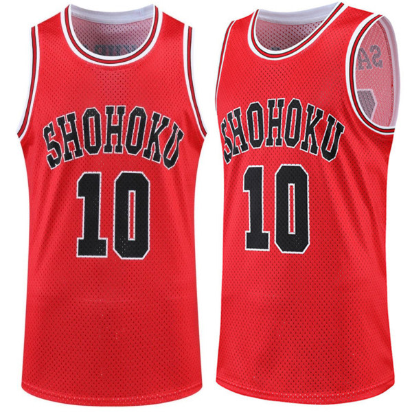 Sommer Herre Vest Slam Dunk 3D-Printet Basketballtrøje Team U Rød XL Red XL