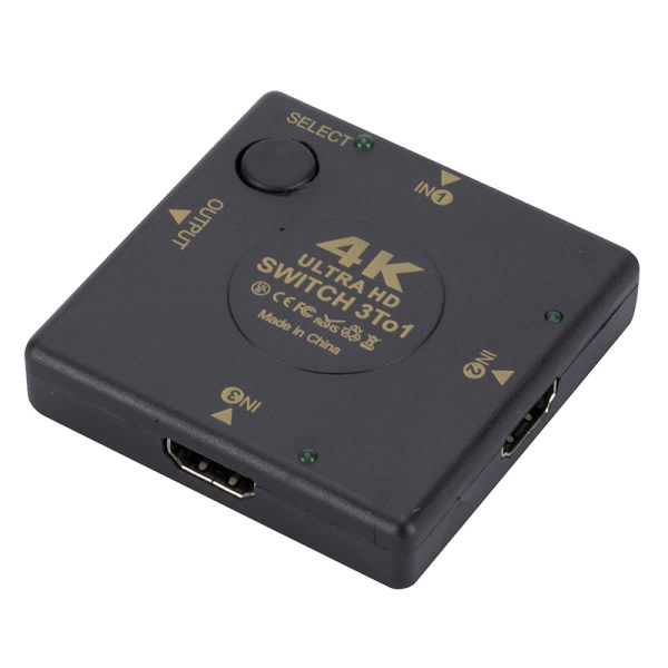 4K HDMI Switch Box Selector 3 In 1 Out Kvm o Extractor Hub Spli