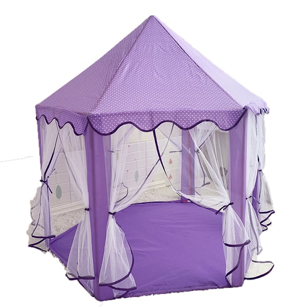 Lekehustelt for barn, sekskantet netting, innendørs Purple