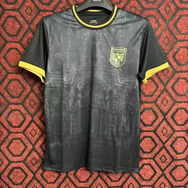 Euro 2024 Fodboldtrøje - Italien, England, Spanien, Brasilien, Panama - Sort Panama black L