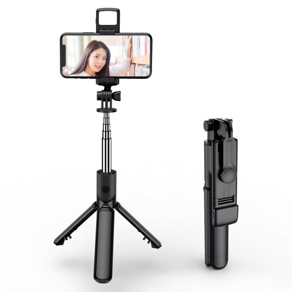 Nytt Selfie Stick Tripod Bluetooth fjernkontroll Teleskopisk selv