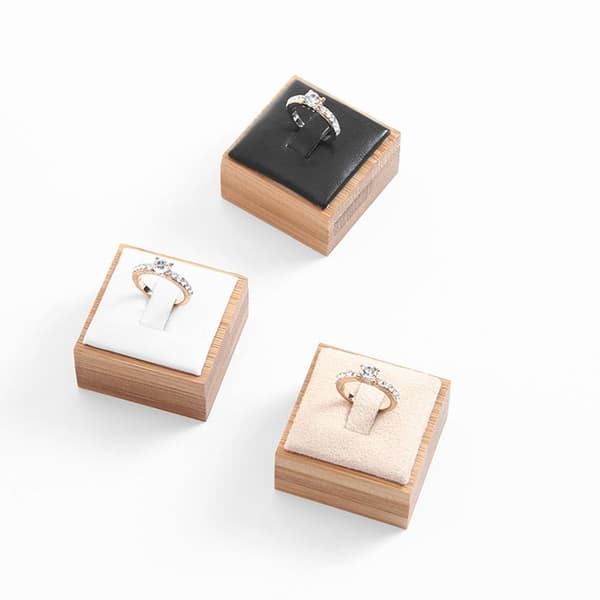 Træ Ring Display Stand Smykke Display Rekvisitter black