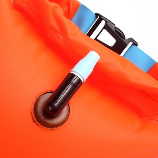 20L uppblåsbar öppen simboj Float Vattentät Air Dry Bag Orange one size