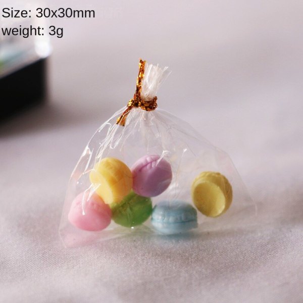 Mikro Miniatyr Møbler Tiny Småskalig Legetøjs Dukkehjem DIY Decora Mini Boxet Mini Maca Dragon Bag Boxet macarons