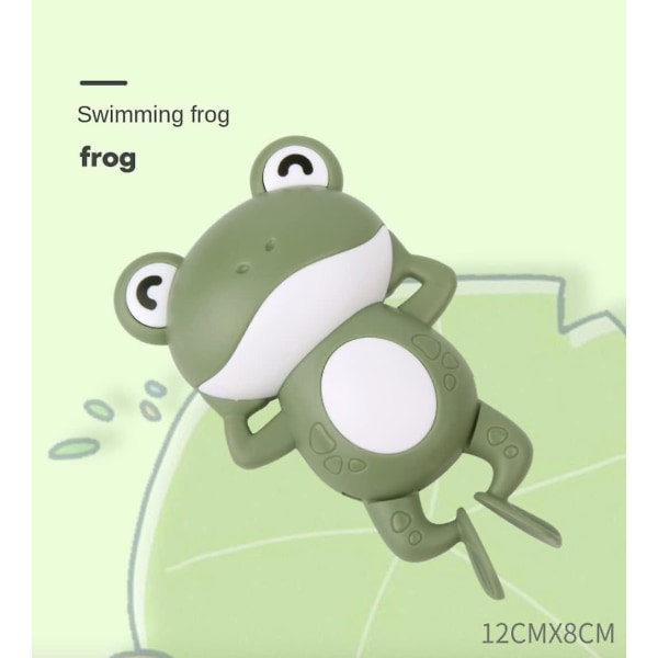 Simgroda Grøn badelegetøj Wind Up Frog til badetid
