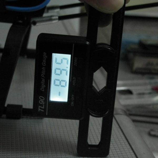 LCD-display Digital Pitch Gauge Skruv Pitch Gauge med Gyro Sensor för RC-plan