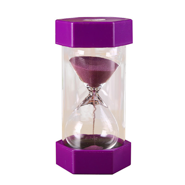 Hiekka-aika-kello Lasinen Aika-kello Gadget Boutique Keräilyesine Leikki Iso Hiekka-aika purple 45Minutes