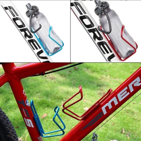 Aluminiumlegering Cykel Cykel Cykling Dryck Vatten Flaskställ Hållare Burar Fäste Svart