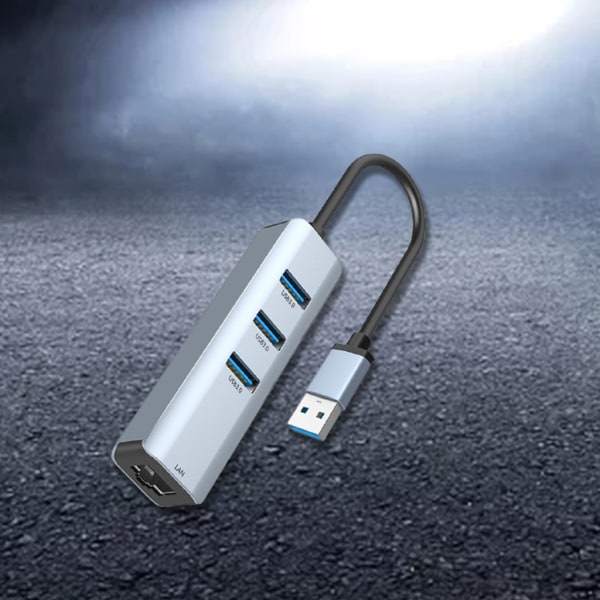 USB 2.0-adapter 1 till 3 USB -delare USB -förlängningskabel USB multiport för laddning av bärbar dator/Mac null - Vänsterböj