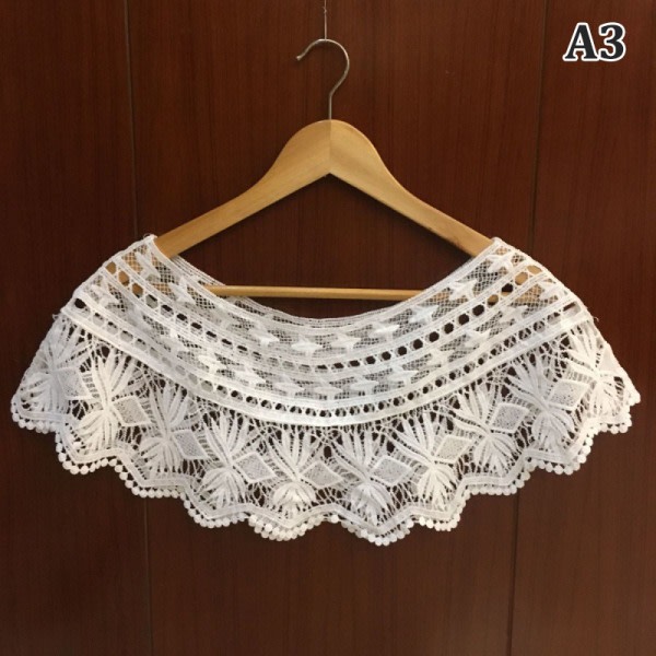 Kvinde strikket hul sjal omslag bryllup brudekjole L A3 One Size A3 One Size