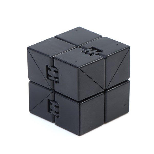 Infinity Magic Cube Sormilelu Toimisto Flip Kuutio Puzzle Kuutio Musta yksi koko Black one size