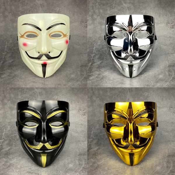 Vendetta Hacker Mask Anonym julfest present till vuxen K A10 one size A10 one size