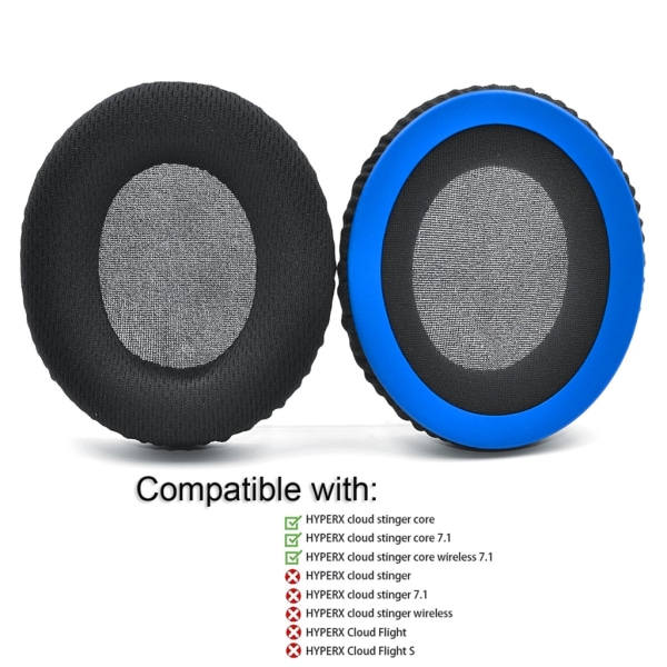 Lätt 2-pack huvudstråleöverdrag Andas för HyperX Cloud Stinger mjuka öronkuddar Cover A A