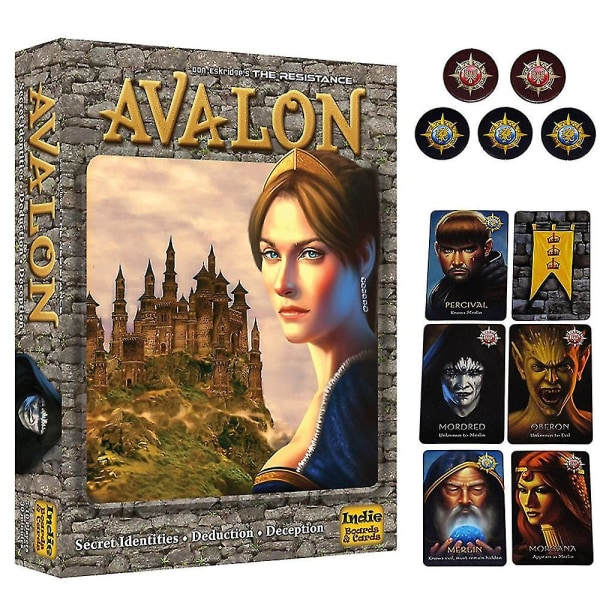 Vastustuksen Avalon Korttipeli Indie Lauta- ja Kortti Sosiaalinen Vähennys Party Strategia Korttipeli Lautapeli (xq)
