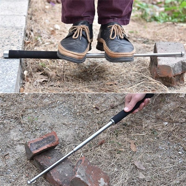 3-delt Teleskopisk Vandrestav Walking Stick Foldbare Vandrestave Klatrestave Vandringsudstyr*