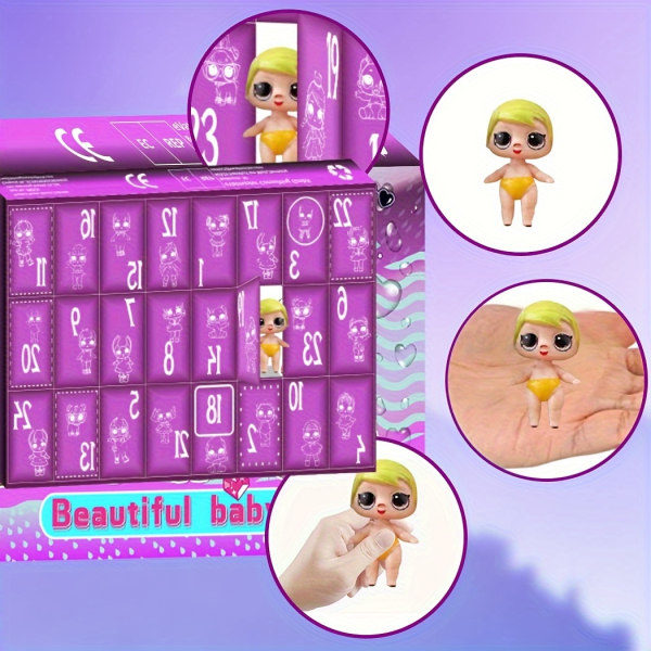 Dockleksak nedtælling blind box 24 nedtælling blind box gaveæske barnegåve The New