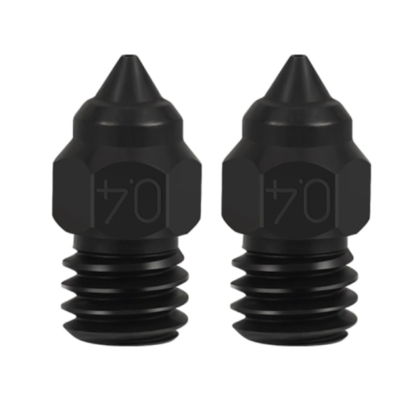 Härdat Stål 0.2 0.4 0.6 0.8 3D-skrivarmunstycke för Ender3 5Pro/ Ender3V2/CR6SE/CR10 Printmunstycken 2st 0.4mm