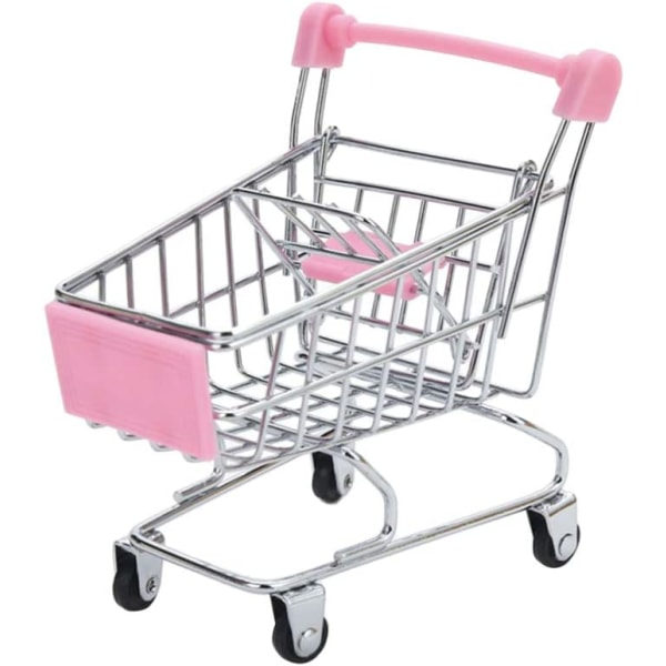 Mini Supermarkedskurv Legetøjsindkøbsvogn Praktisk Vogn Position