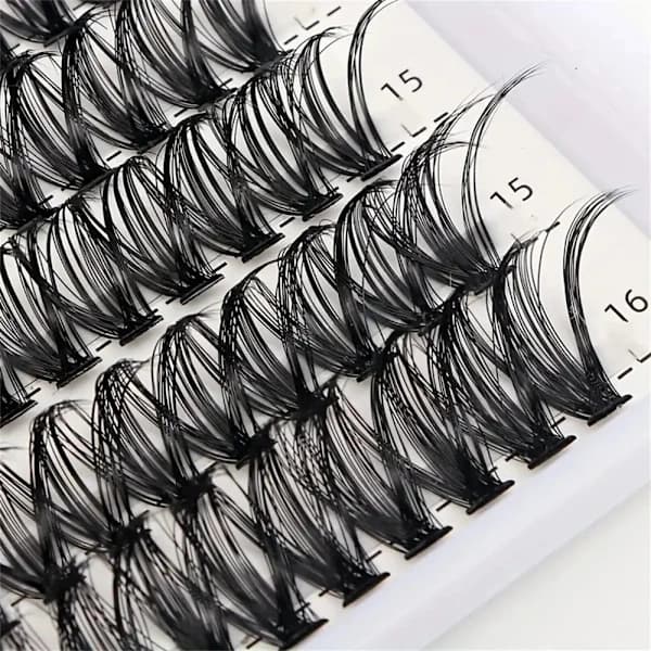Single Lashes / False Eyelashes / Eyelashes - 8-16 mm Black Svart