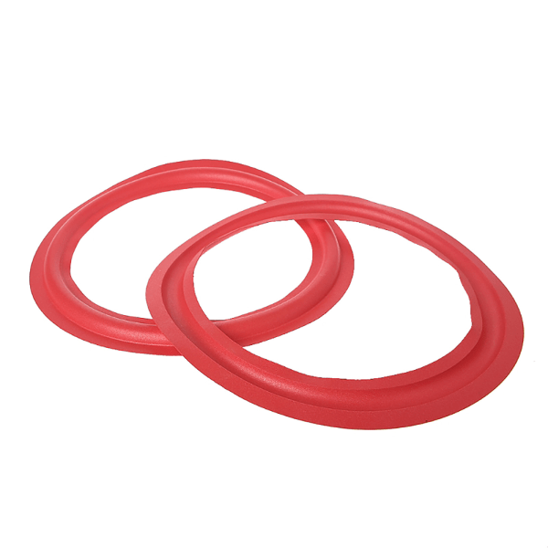 Slitstarka röda högtalare Foam Surround Högtalare Gummi Surround Edge Ringar 5 i 127 mm