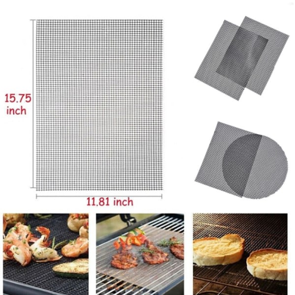 BBQ Grill Pad Mat Non-stick Mesh Nät Grill Grillning Bakning M B 36*42cm B 36*42cm