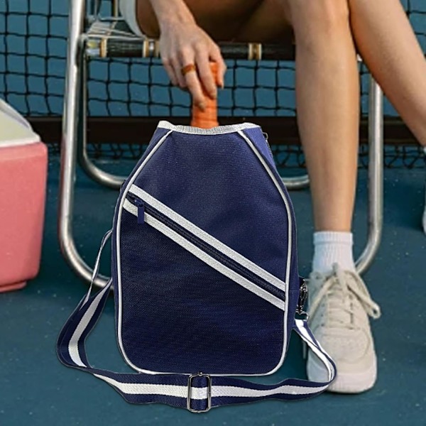 Tennis Racket Bag - Cover for Rackets | Lettvekt Skulderbag for Tennis og Badminton Rackets Blå