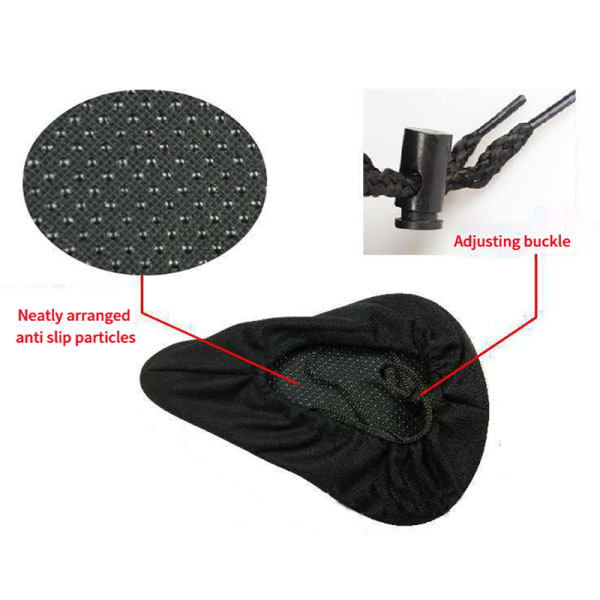 3D Mjuk Cykelsits Andas Cykelsadel Cover Comfo