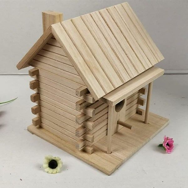 Puinen riippuva lintukodit BirdHouse ulkokäyttöön